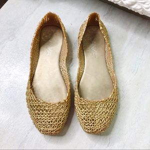 3/$20 Anna gold jelly sandals